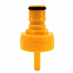 Carbonation Cap and Line Cleaning Cap - Yellow