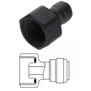 Female adaptor OD Tube - BSP thread (Cone Type) 8MM x 1/2"