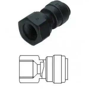 Female adaptor - UNF thread (V Type) 8MM x 7/16-20