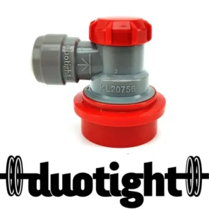 DuoTight 8mm Ball Lock Disconnect (Grey + Red/Gas)