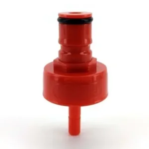Carbonation Cap and Line Cleaning Cap - Red